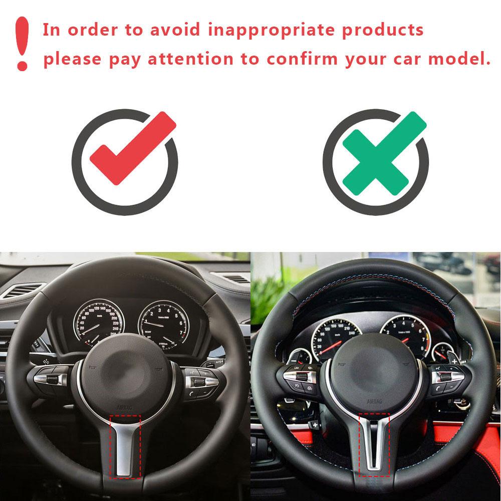 For BMW M-Sport F06 F32 F36 F34 F16 F15 Real Carbon Fiber Steering Wheel Trim