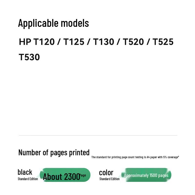 Caige Compatible HP 711 Ink Cartridges for Designjet T120/T520/T530 Plotters
