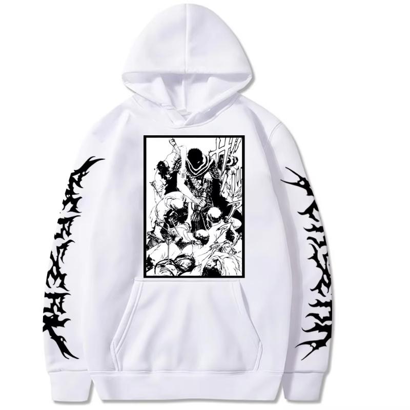Japan Anime Berserk Harajuku Guts Manga Hoodies Sweatshirts Gothic Cartoon Streetwear Men Women Oversized Long Sleeve Hoodies