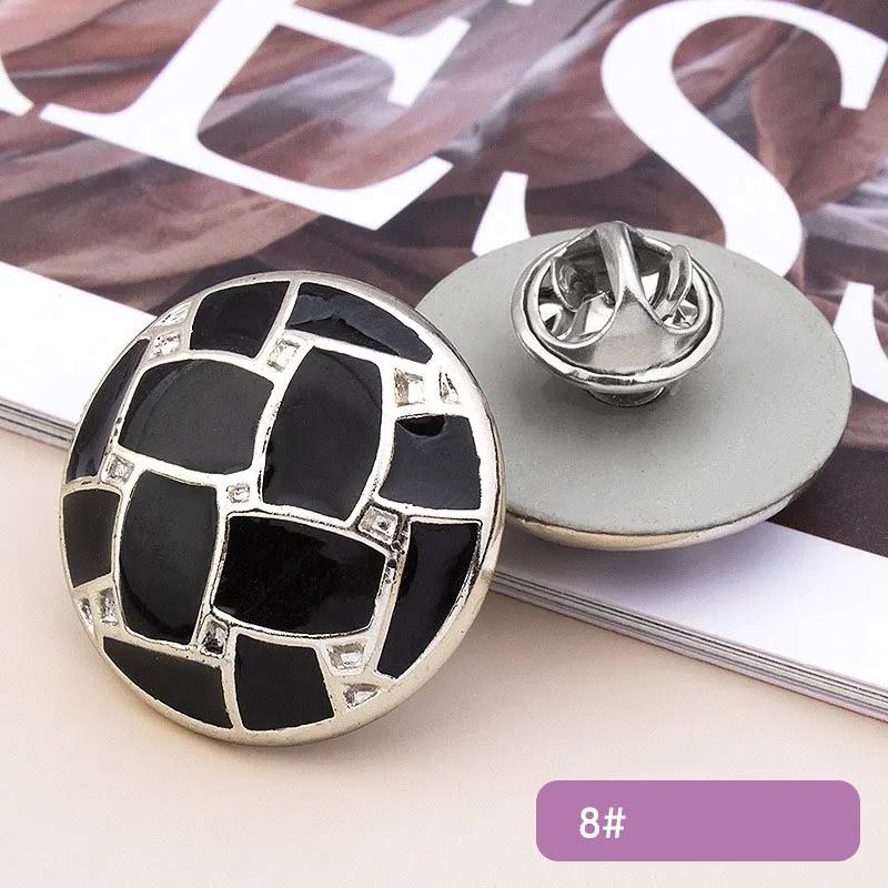 5Pcs No Sew Button Pins Cover Up Buttons Women Shirt Brooch Buttons Detachable Buttons Pins For Clothes Shirt Sweater Decor