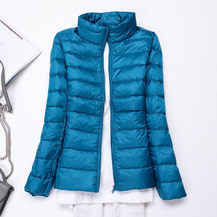 Price new light down jacket women's light short large size fashion light autumn and winter white duck down jacket