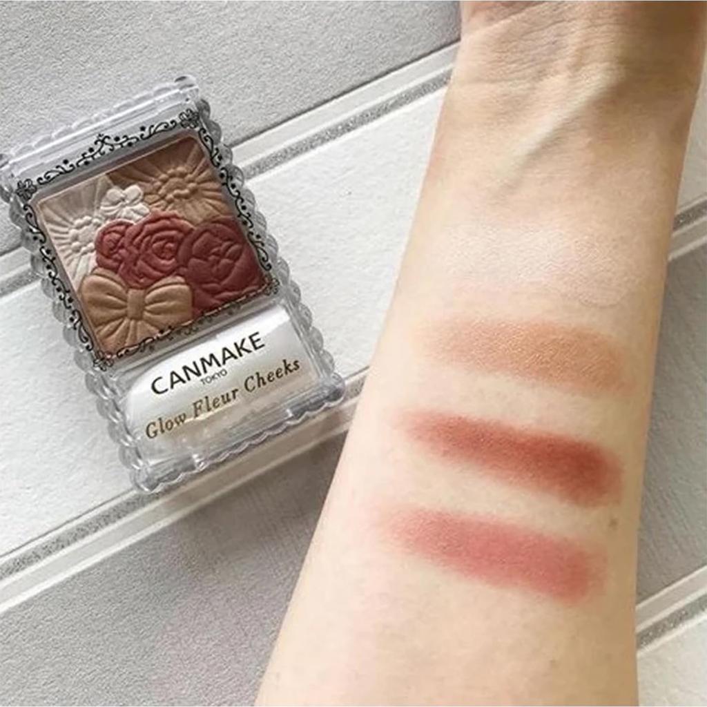 Canmake Powder Glow Fleur Cheeks 03 Fairy Orange Fleur 6.3g