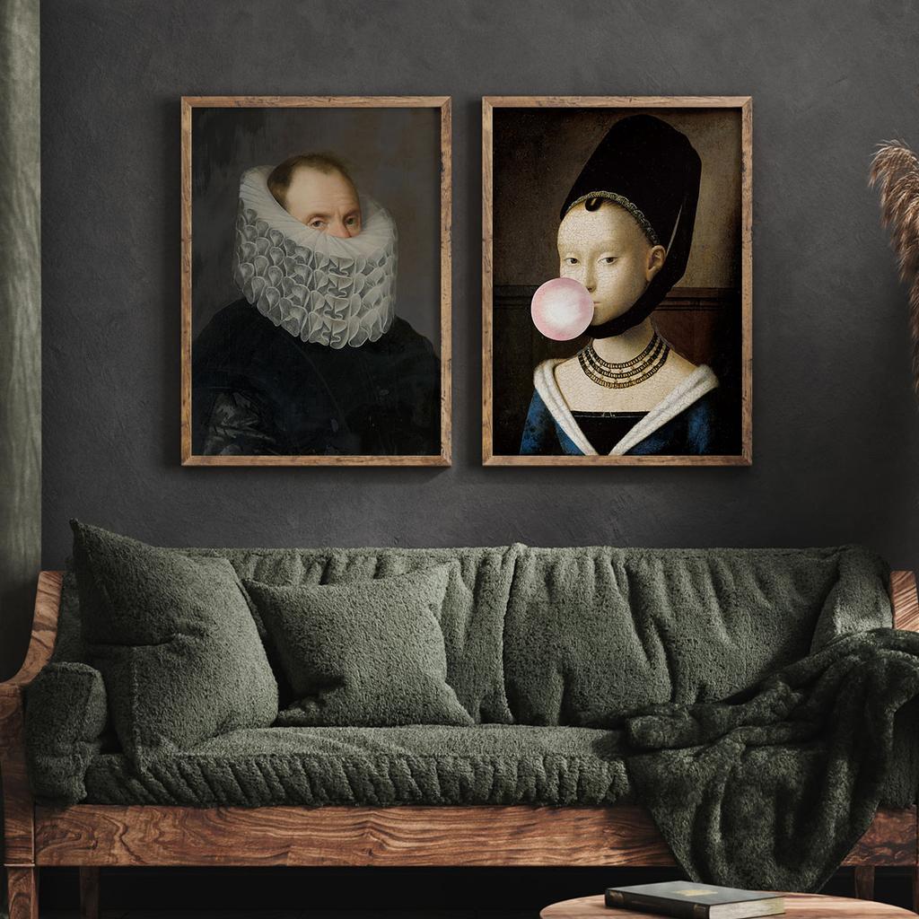 Set of Two Posters Bubble Gum