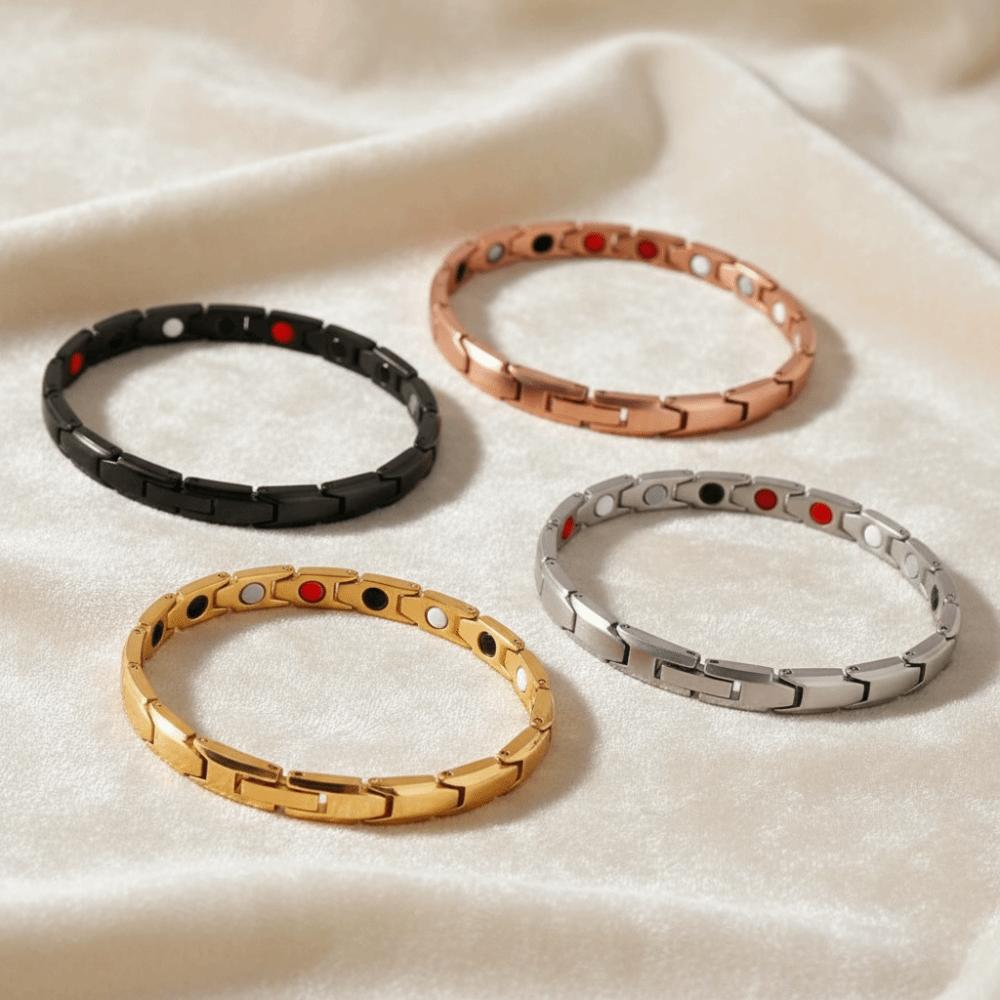Retro Magnet Couple Bracelets Adjustable Charm Design Stainless Steel Bracelet Hand Chain Stainless Steel Magnetic Link Chain