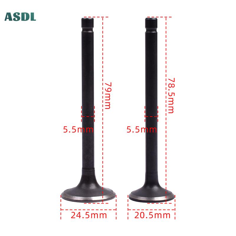 For Honda CA250 CA 250 250cc MotorBike Parts Engine Inlet Outlet Intake Valve and Exhaust Valve Stem Kit 1 Cylinder