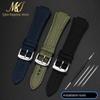 26*14mm Convex Thin breathable men Wrist strap For CASIO G-Shock GST-B400 nylon Cowhide watch band cowhide watchband accessories