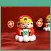 Adorable Chinese New Year Wealth God Figurine Colorful Office Desktop Ornament