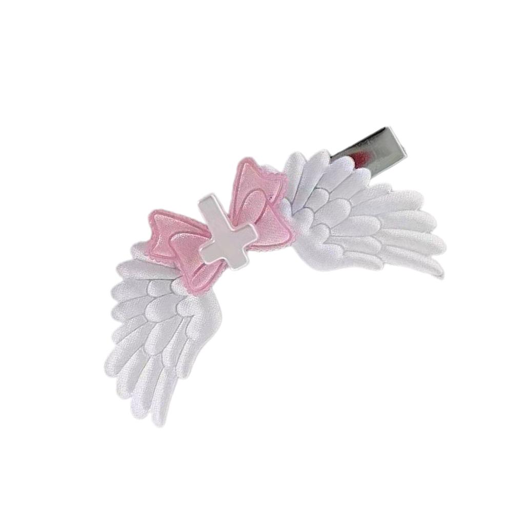 Lovely Hairpin Bowknot/Heart Cross and Wing Hair Clip Fashionable Hair Barrette for Girls and Ladies Colorful Accessory