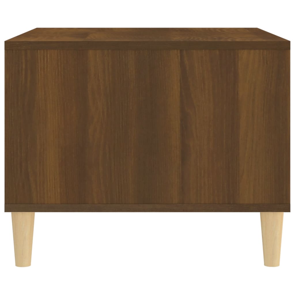 Coffee Table Brown Oak Effect 60 X 50 X 40 Cm Wood Based Material