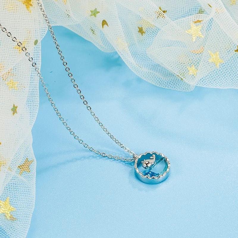 Whale Sheng You Whale Necklace Women's Light Luxury Niche High-end Sense Fishtail Clavicle Chain Gifts for Best Friends