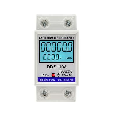 60A Dds1108 Lcd Digital Display Single Phase Energy Meter With Backlight Single Phase Energy Meter Test Meters Detectors
