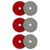 Y5GD 6PCS Multi Grit Diamonds Polishing Pads Resin Bonds Diamonds Polishing Discs For Marble Granites With No Discoloration