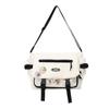 Korean-Style Versatile Messenger Backpack: Trendy Large-Capacity Crossbody for College Students