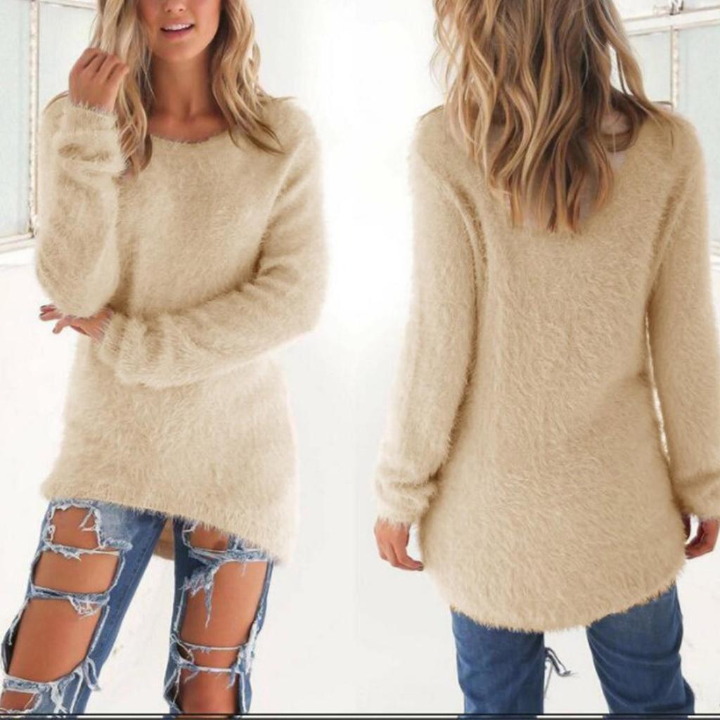 Women's Fitted Warm Winter Solid Quarter Zipper Up Pullovers Sweater Plush Top