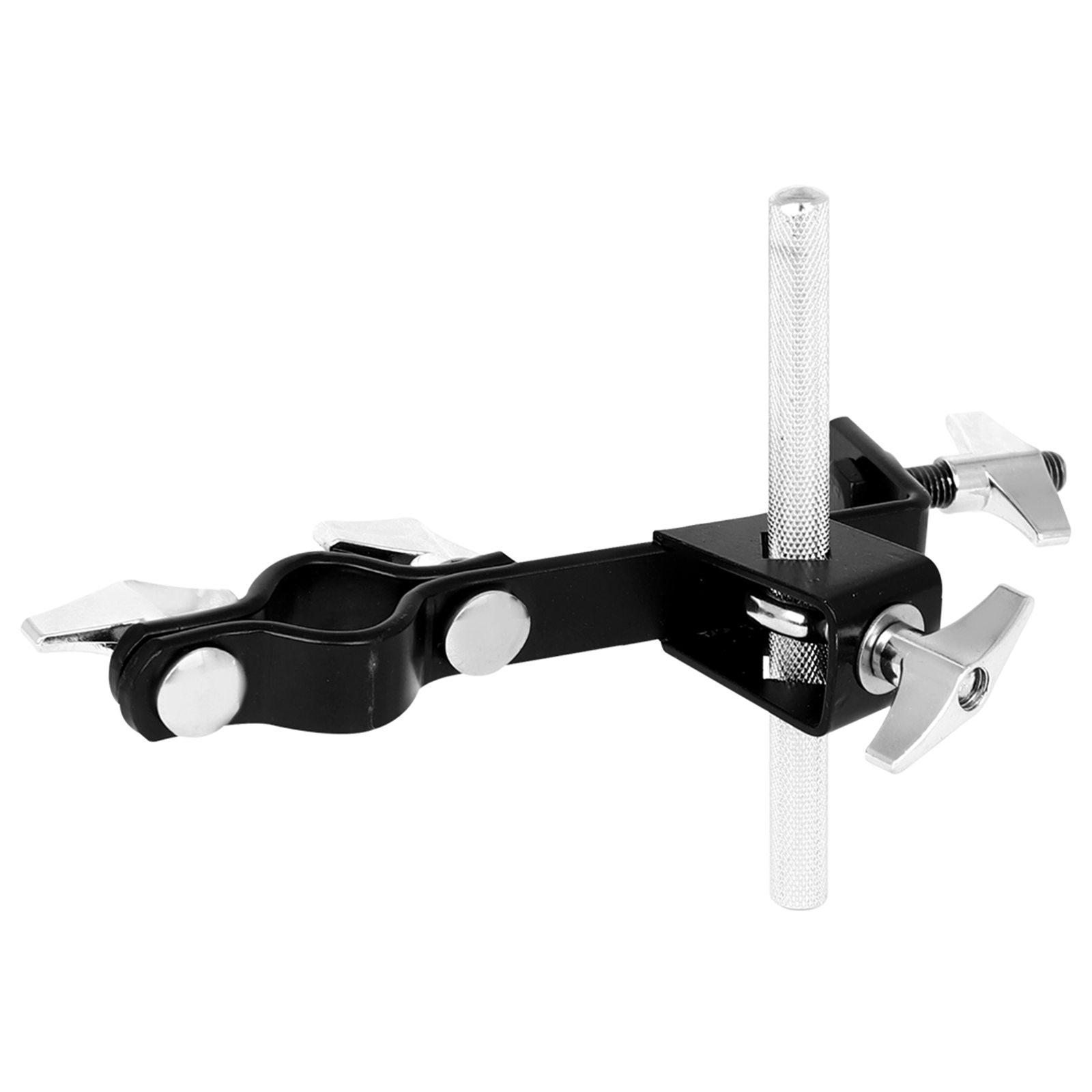 Cowbell Clamp Silver Drum Clamp Cowling Mounting Bracket Expansion Clamp Adjustable Percussion Drum Rack Cowbell Bracket 1