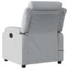 Vidaxl Foldable Massage Armchair, Light Gray, Fabric Upholstered