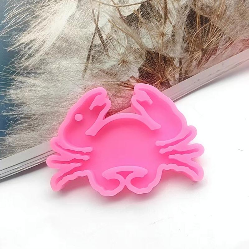 Krab Dog Želva Klíčenka Silikonová forma s dírkou Přívěsek na klíče Přívěsek Ručně vyráběná forma Valentýnský dárek k narozeninám Šperky