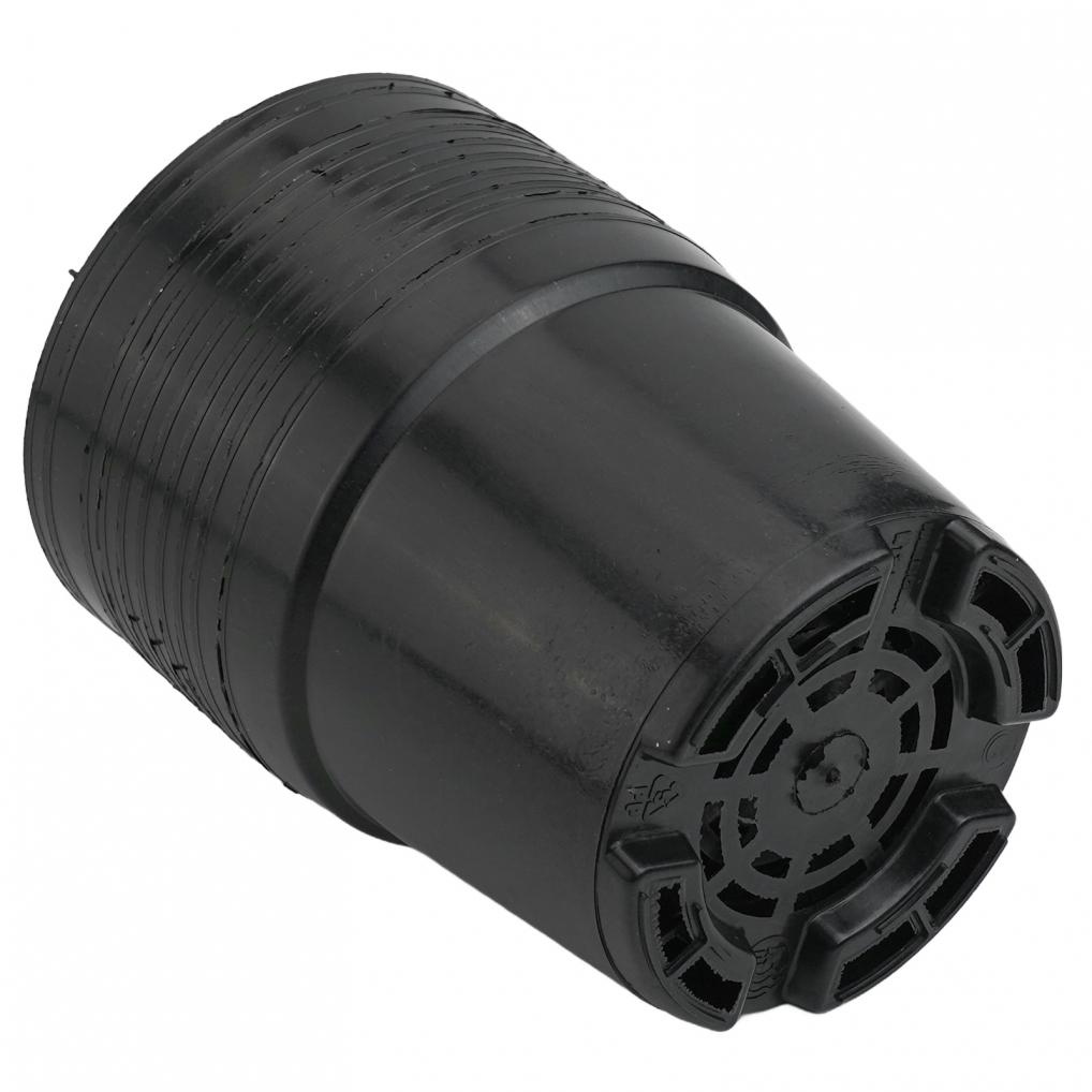 10PCS Set of Black Plastic Plant Pots for Indoor and Outdoor Use