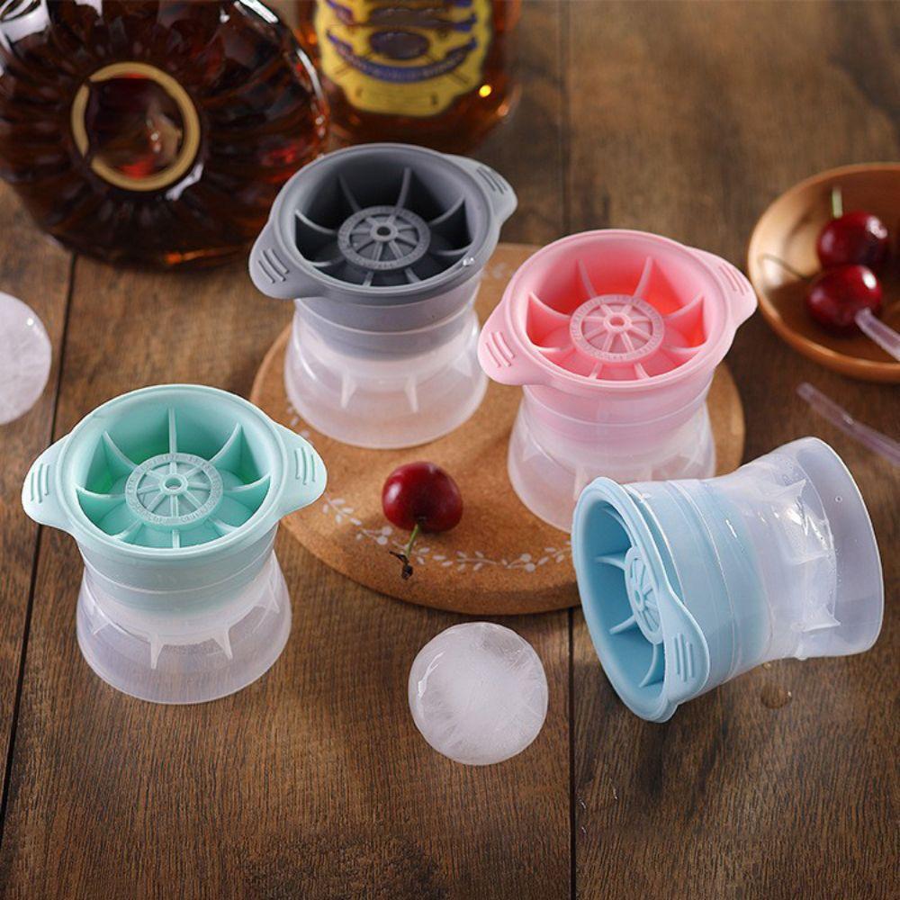 

Silicone Ice Maker Round Ball Shape Mold New Ice Cube Maker рожевий