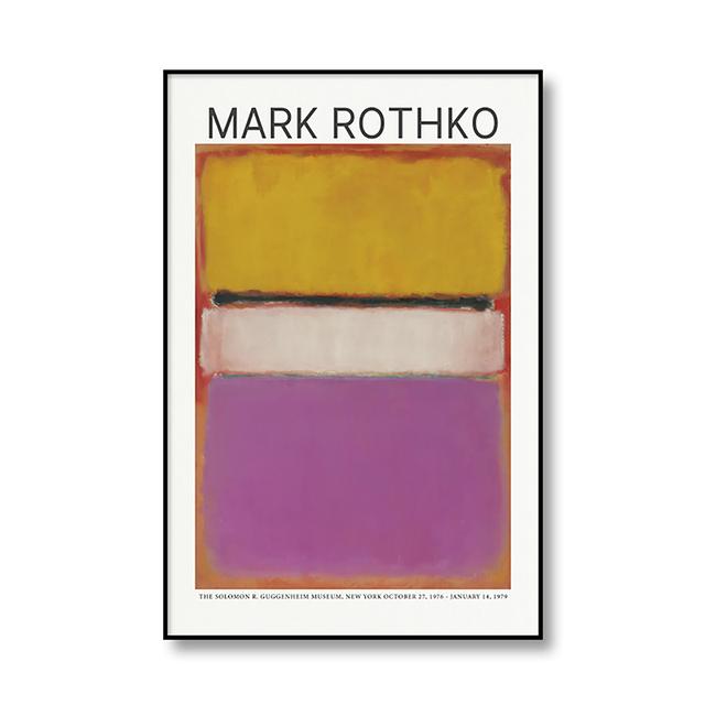 Peinture sur toile de marque abstraite classique Mark Rothko, affiche et impression murale, tableau décoratif, décoration de maison moderne pour salon