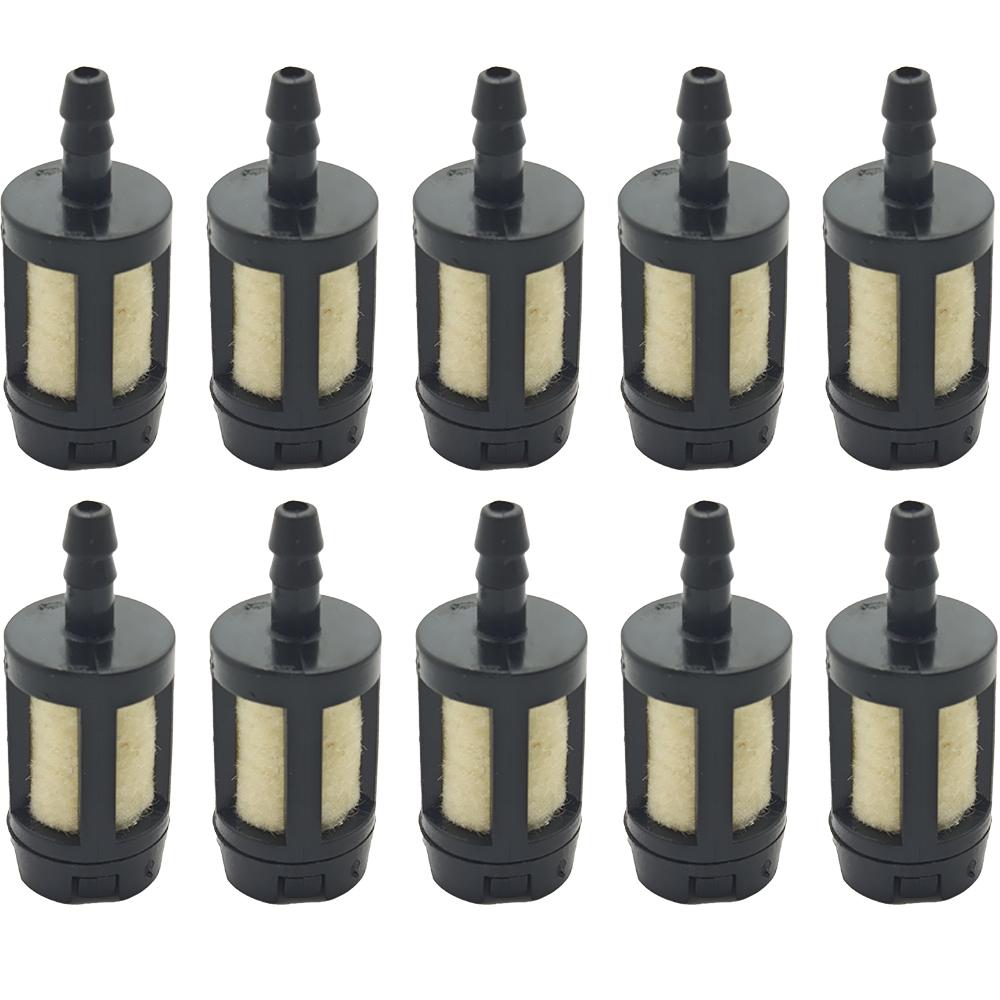 5/10 Stück Allgemeiner Kraftstofffilter für Gartenmaschinen Gras Für Kettensägen Laubbläser Trimmer Kettensägenvergaser Gartengeräte