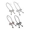 Elegant Crystal Butterfly Bead Necklace Sparkling Rhinestones For Evening Parties And Daily Wear