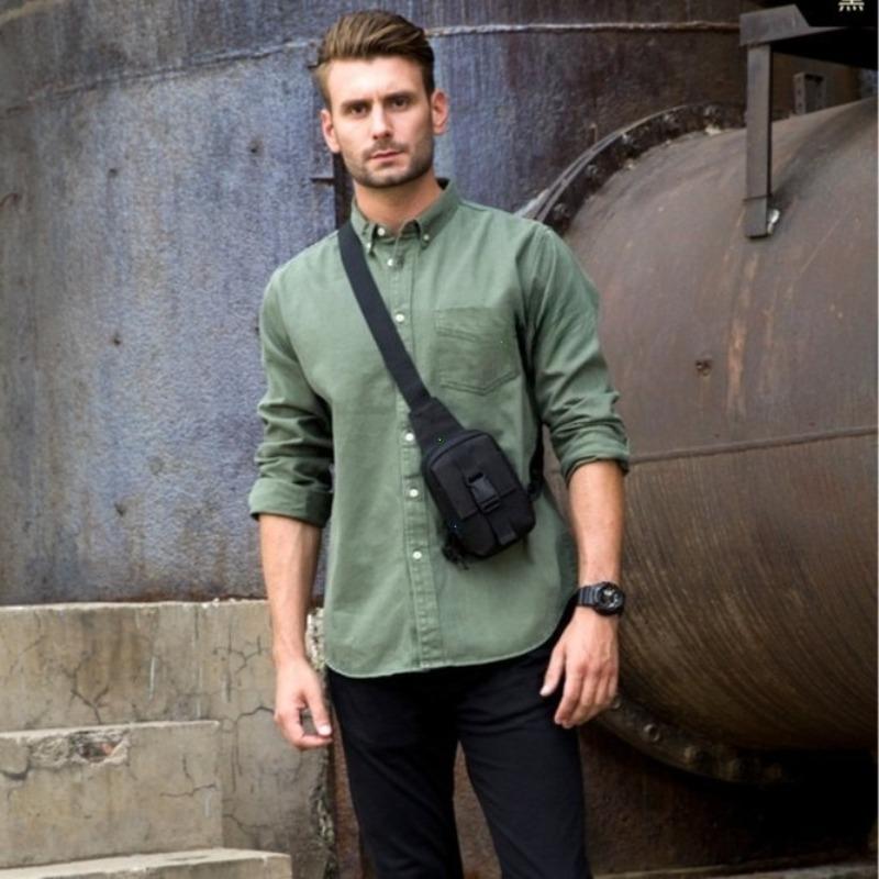 Chest Bag Military Trekking Pack EDC Sports Bag Shoulder Bag Crossbody Pack Assault Pouch for Hiking Cycling Campinga