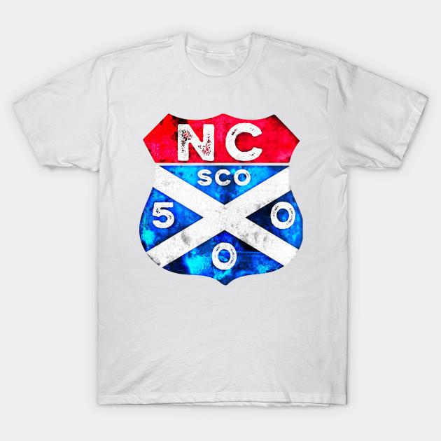Men Black Print T-shirt North Coast 500 Scottish Coast Vintage Driving Emblem No-Cut Transfer Paper Print Cotton Tshirt S белый