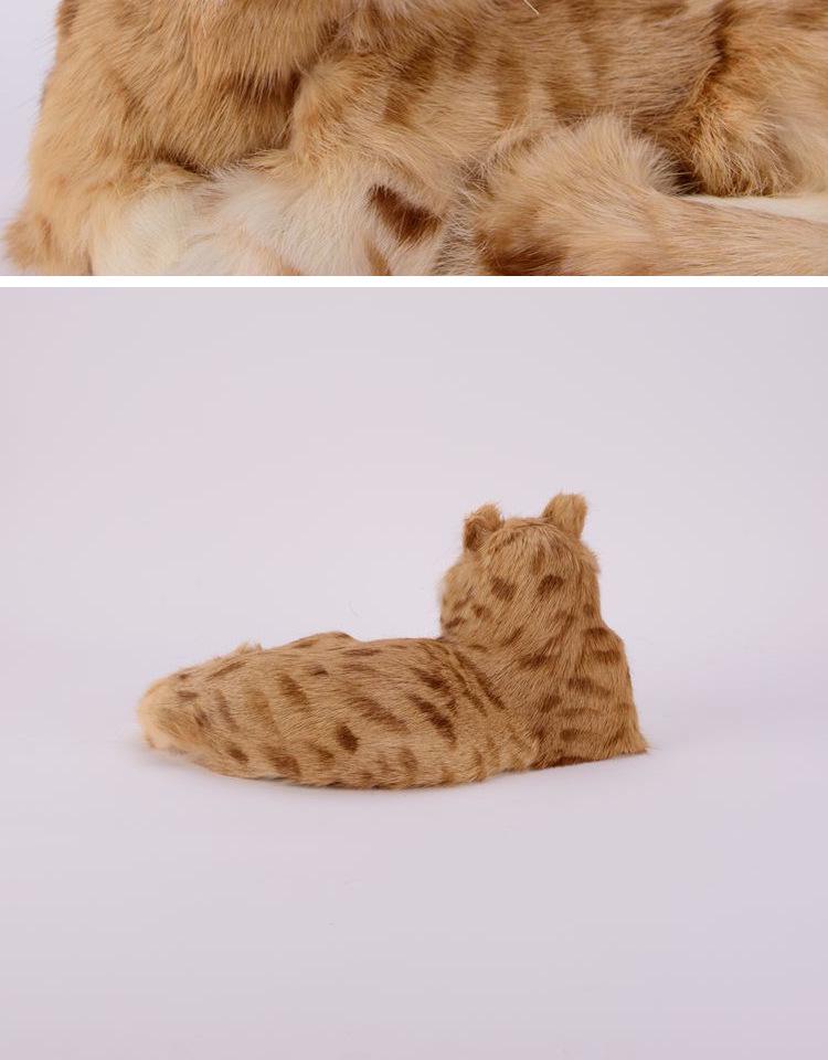 Simulated Kitten Plush Toy & Home Decor Figurine – Perfect Handmade Birthday Gift