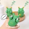 Green Bug Squeeze Toy Grass Eyes Popping Out Toy Sensory Fidget Toy Eyeball Bouncing Toy Slug Pop-it Toys for Toddler Kids