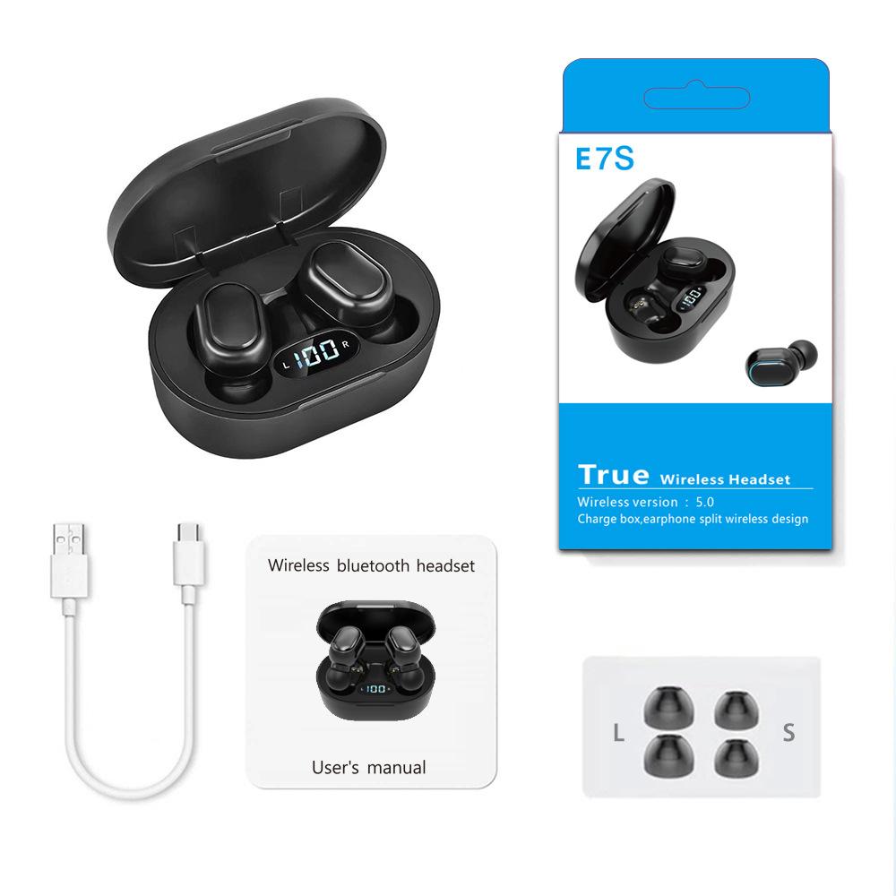 Digital Display Mini TWS Wireless Bluetooth Earbuds In-Ear Unisex Macaron Earphones Sports Waterproof