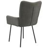 Dining Chairs 2 Pcs Dark Grey Velvet