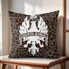 Luxury B-Bianchi Logo Cushion Cover Natural Linen Organic Fabric Double-Sided Printing Couch Pillow Covers Home Decor