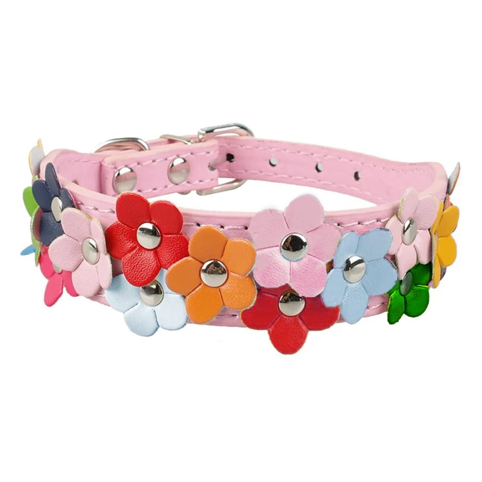 

Pet Collar Dog Collar Crystal Studded Pet Collar For Small Medium Dog XS розовый