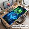 Game Controller Theme Customized Mouse Pad Personalized Print Name Text Desk Mat For Home Office Table Decor
