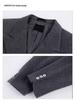 Men's Autumn/Winter 2025 Trendy Woolen Lapel Trench Coat - Scruffy Cool Mid-Length Outerwear