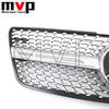 FCM5   Chrome Diamonds Style Racing Grille With Newest 3D Emblem Logo For Mercedes Benz ML-Class W164 2009-2011 ML320 ML350 ML450 ML500