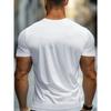 European Size Men'S Trendy Short-Sleeve Casual Sports T-Shirt Featuring a White Rabbit Print, Comfortable Regular Fit, And Round Neck, Outdoor Wear