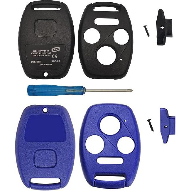 Replacement for 3+1 Buttons Keyless Entry Remote Honda Key Fob Case Fit for Honda 2008-2012 Accord 2006-2013 Civic EX 2009-2015 Pilot Fit for Honda