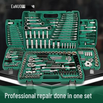 Multifunktionales Ratschen- und Steckschlüssel-Set für Auto- und Hardware-Reparaturen