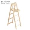 Ladder Sturdy Mini Size Wood 1:12 Miniature Dollhouse Ladder for Home