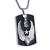 Hip-hop Domineering Trendy Brand Titanium Steel Military Brand Men's Trendy Jewelry Pendant Necklace