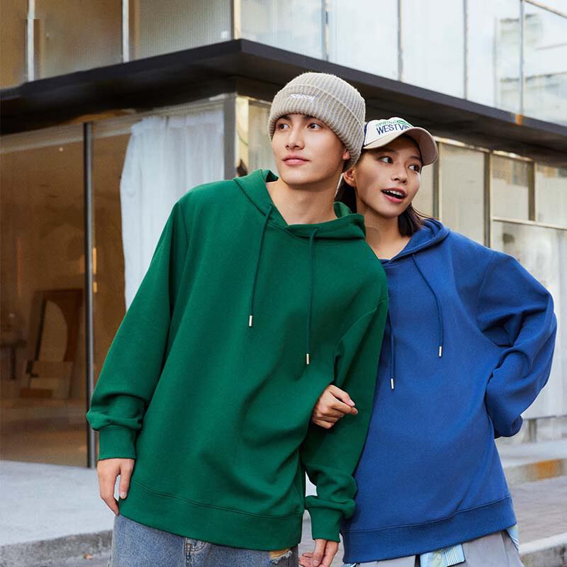 Jeanswest Retro Letter Hooded Pullover Sweatshirt