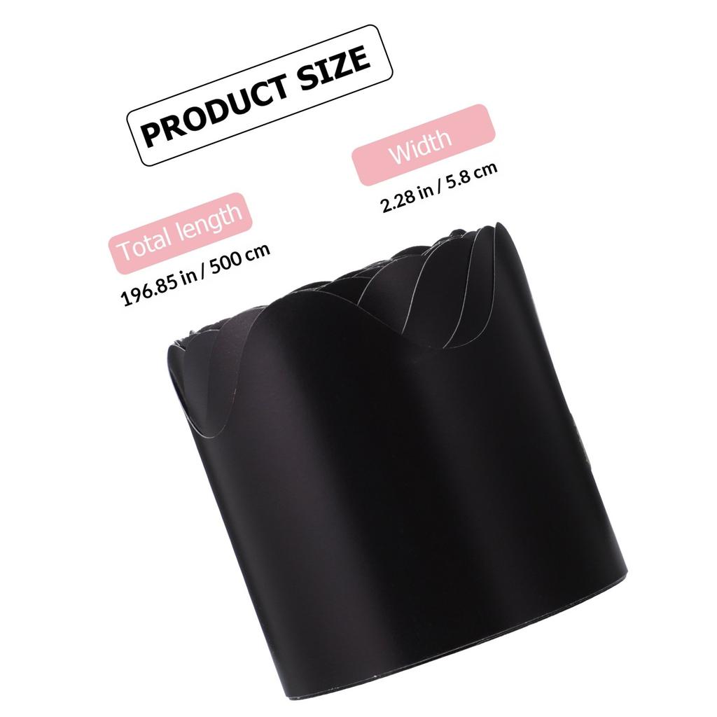 5M Blackboard Border Paper Roll Premium Waterproof Decorative Bulletin Trim for Classroom Wall Chalkboard Boarder Decoration