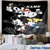 Custom Name Tapestry Cartoon Cup Tapestry, Unique Design Tapestry, Suitable for Bedroom,Livingroom, Playroom,Heartwarming Fan Holiday Gifts