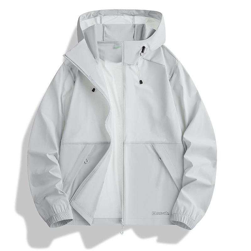 UPF80 + Ice Silk Sunscreen Clothing Men's and Women's Summer New Light and Thin Jacket Outdoor Fishing Hooded Sunscreen Clothing