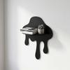 Creative Wall Mounted Storage Shelf Drip Shape Metal Wall Organizer for Home Office Decorative Wall Rack