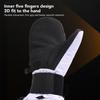 Ski Mittens for Men Women Cold Weather Warm Snowboarding Mittens Snow Sports Mitts Gloves with Inner 5 Fingers Gloves Black and White XL