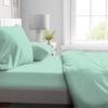 Drap housse - HOME LINGE PASSION - HP72110 - Microfibre 82 g - 160 x 200 cm - Bonnet 30 cm - Vert d'eau