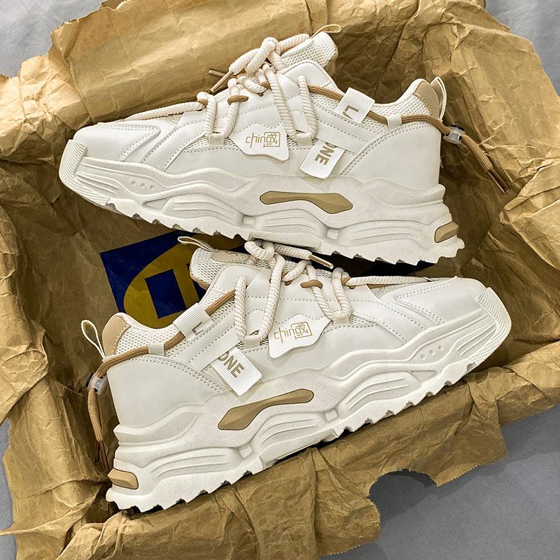 

Папины кроссовки мужские модные брендовые осенние дышащие на толстой подошве увеличивающие рост сетчатые мужские кроссовки 2025 новинка спортивные беговые амортизирующие для отдыха 44